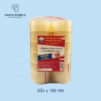 เทปใส OPP ขนาด 2 นิ้วx100 หลา (แพ็ค 12 ม้วน)