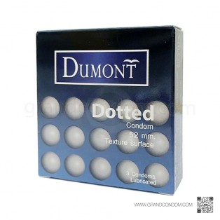 ถุงยางตู้ ถุงยางดูมองต์ Dumont Dotted 52 มม. แพ็ค 4 โหล (48 กล่อง)