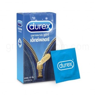 ถุงยางผิวเรียบ Durex Explore เพิ่มเจล (ดูเร็กซ์ เอ็กซ์พลอร์ กล่องใหญ่ 10 ชิ้น)
