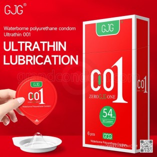 ถุงยาง 0.01 GJG ถุงยาง 54 แบบบาง (1 กล่อง 6 ชิ้น)