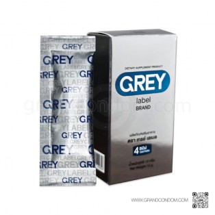 อาหารเสริมผู้ชาย Grey Label (เกรย์ เลเบล) 1 กล่องบรรจุ 4 ซอง