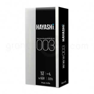 ถุงยางอนามัย 0.03 Hayashi 003 กล่องใหญ่ 10 ชิ้น (แพ็ค 6 กล่อง)