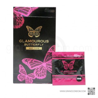 JEX Glamourous Butterfly Hot Type (ถุงยางแบบอุ่น) 1 ชิ้น