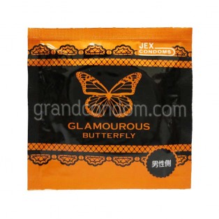 JEX Glamourous Butterfly L Size (ถุงยางอนามัยเจ็กซ์ แกลมเมอรัส บัทเทอร์ฟลาย แอล ไซส์)