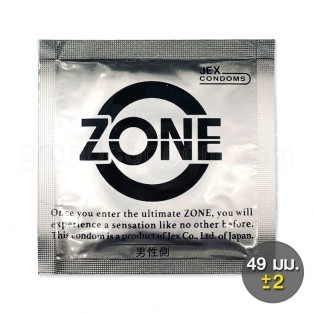 JEX Zone Size 49 mm. ถุงยางบาง 002 (1 ชิ้น)
