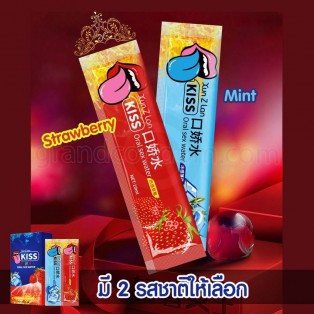 เจลหล่อลื่นกินได้  Xun Z Lan (Kiss Oral Sex Water 10 ml. รสมิ้นท์ แพ็ค 5 ซอง)