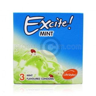 LifeStyles Excite Mint (ถุงยางอนามัยไลฟ์สไตล์ เอ็กไซท์ มิ้นท์)