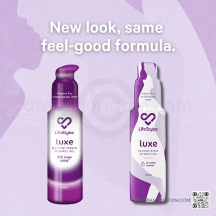 Lifestyles Luxe Lubricant 100 ml. เจลหล่อลื่นซิลิโคน พรีเมี่ยม ไลฟ์สไตล์ ลุคซ์