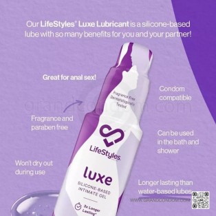 Lifestyles Luxe Lubricant 100 ml. เจลหล่อลื่นซิลิโคน พรีเมี่ยม ไลฟ์สไตล์ ลุคซ์