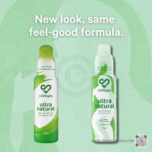 Lifestyles Ultra Natural 100 ml. เจลหล่อลื่นสูตรน้ำ พรีเมี่ยม ไลฟ์สไตล์ อัลตร้า เนเชอรัล