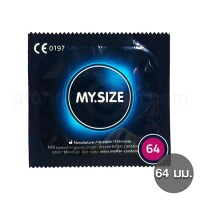 MY SIZE Condom 64 mm. (ถุงยางไซส์ใหญ่ 64 มม. 1 ชิ้น)