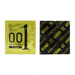 Okamoto 0.01 L size (ถุงยางอนามัยโอกาโมโต 0.01 ไซส์ L) (1 ชิ้น)