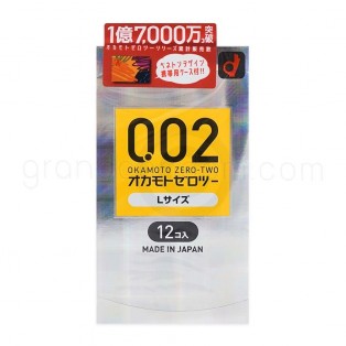 Okamoto 0.02 ขนาด 54 มม. (ถุงยางโอกาโมโต้ 0.02) 1 กล่อง 12 ชิ้น