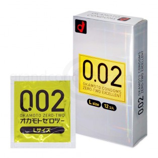 โอกาโมโต้ 002 54 มม. (Okamoto 0.02 Excellent L size) 1 ชิ้น