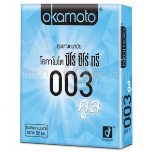Okamoto 003 Cool (ถุงยางอนามัยโอกาโมโต้ 003 คูล) แพ็ค 6 กล่อง (12 ชิ้น)