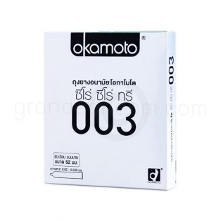 ถุงยางอนามัยแบบบาง Okamoto Zero Zero Three 003 แพ็ค 6 กล่อง (12 ชิ้น)