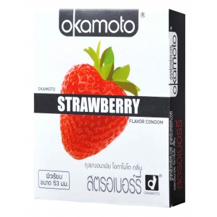 Okamoto Strawberry (ถุงยางอนามัยโอกาโมโต สตรอเบอร์รี่)