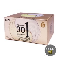 ถุงยางอนามัย olo 0.01 Ice & Fire สูตรชะลอการหลั่ง 1 กล่อง (10 ชิ้น)