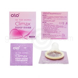 olo Climax ถุงยางผู้หญิง กระตุ้นจุดสุดยอด 1 กล่อง (10 ชิ้น)