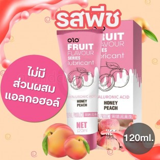olo Fruit Flavour Series Lubricant - Honey Peach 120 ml. เจลหล่อลื่นกลิ่นพีช
