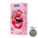 olo Oral Sex Condom Strawberry ถุงยางอมได้ กลิ่นสตรอเบอร์รี่ (1 กล่อง 10 ชิ้น)
