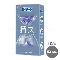 ถุงยางแบบปุ่ม olo Performa Dotted ถุงยางหลั่งช้า 1 กล่อง (10 ชิ้น)