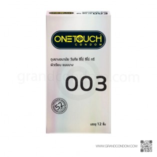 One Touch 003 (ถุงยางอนามัยวันทัช 003 กล่องใหญ่ 12 ชิ้น)