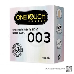 ถุงยางอนามัย One Touch 003 วันทัช 003 (12 กล่อง 36 ชิ้น)