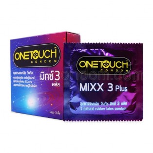 One Touch Mixx 3 Plus (ถุงยางอนามัยวันทัช มิกซ์ 3 พลัส แก้ปัญหาหลั่งเร็ว)