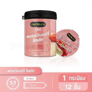 One Touch ONE Strawberry Cheesecake (วันทัช 53 มม. 12 ชิ้น)
