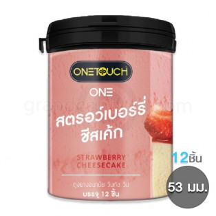 One Touch ONE Strawberry Cheesecake (วันทัช 53 มม. 12 ชิ้น)