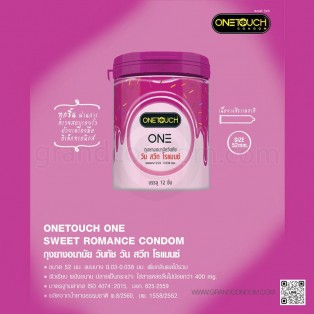 One Touch ONE Sweet Romance (ถุงยางอนามัยวันทัช วัน สวีท โรแมนซ์ 12 ชิ้น)