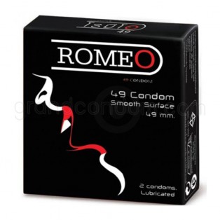 ถุงยาง 49 มม. Romeo Condom ยกโหล 12 กล่อง (24 ชิ้น)