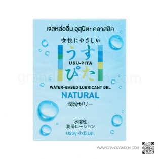 Usu-Pita Gel Natural (เจลหล่อลื่นอุสุปิตะ คลาสสิค) 4 ซอง