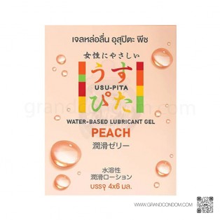 Usu-Pita Gel Peach (เจลหล่อลื่นอุสุปิตะ พีช) 4 ซอง