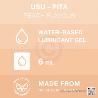 Usu-Pita Gel Peach (เจลหล่อลื่นอุสุปิตะ พีช) 4 ซอง