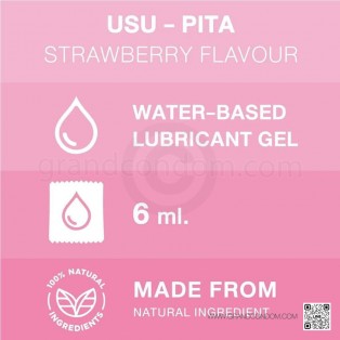 Usu-Pita Gel Strawberry (เจลหล่อลื่นอุสุปิตะ สตรอเบอร์รี่) 4 ซอง