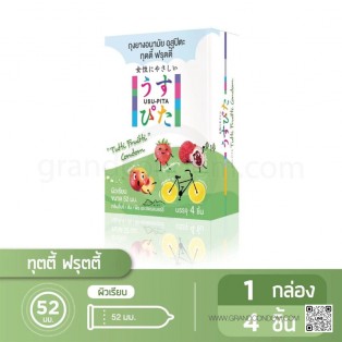 Usu-Pita Tutti Frutti (ถุงยางอนามัยอุสุปิตะ ทุตตี้ ฟรุตตี้) 4 ชิ้น