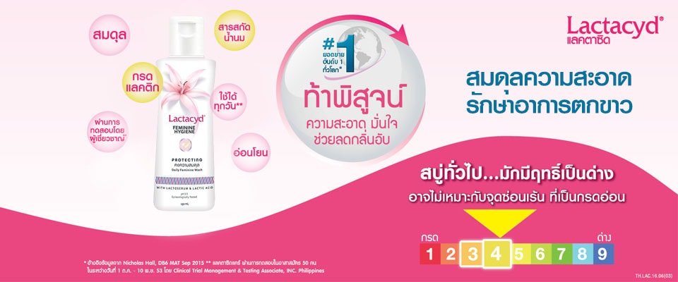 แลคตาซิด วูเมน ไฮยีน ขวดเล็ก 60 ml